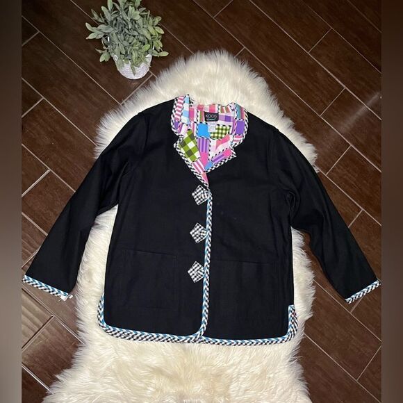 Koos of Course! Reversible blazer sz large - Picture 1 of 10